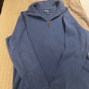 Ralph Lauren Men’s Navy Half-Zip Sweater